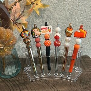 🍁Handcrafted Fall Beaded Pens